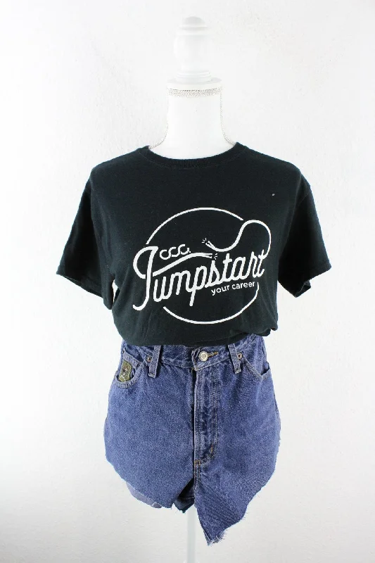 Vintage Jumpstart T-Shirt (S) Lace Blend Ribbed Blend Corduroy Blend