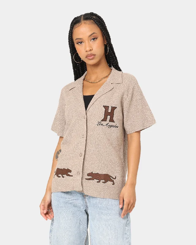 Honor The Gift Women's Jungle Camp Shirt Hickory Polka Dot Checkered Tartan