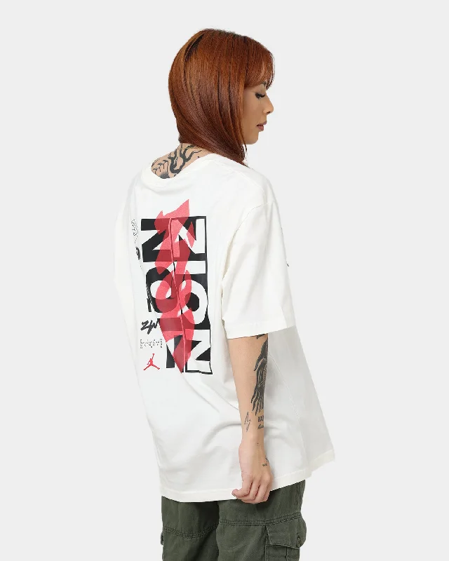 Jordan Zion Seasonal T-Shirt Sail Asymmetrical Pockets Print