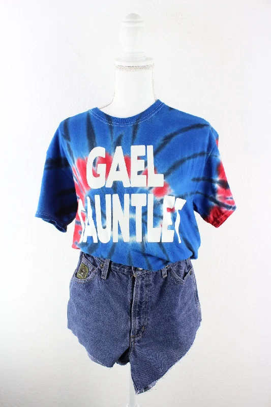 Vintage Gale Gauntlet Batik T-Shirt (M) Solid Print Embellished