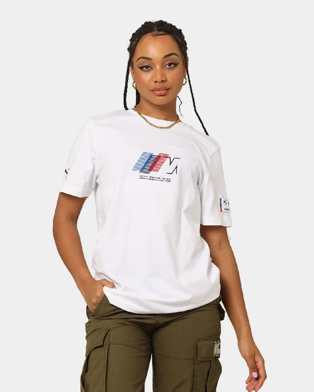 PUMA X BMW M Motorsport Statement Graphic T-Shirt Puma White Welt Pockets Slit Pockets