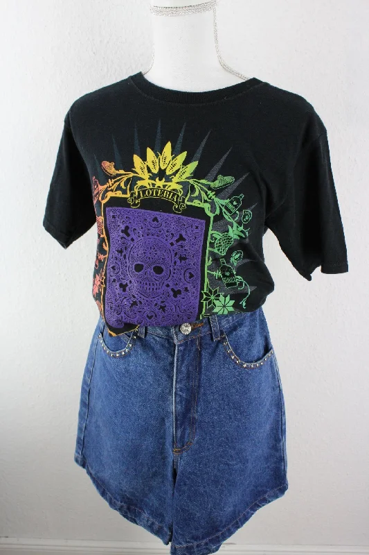 Vintage Loteria T-Shirt (S) Anti-Pilling Machine Wash Handmade