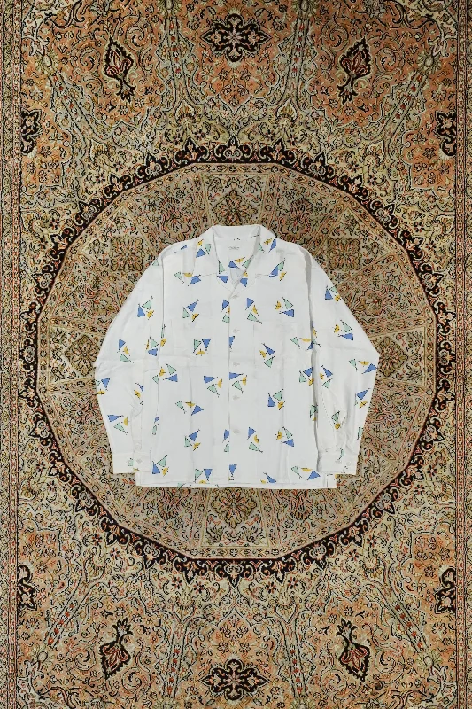 SOLARIS&Co. ATOMIC L/S SHIRTS - TROPICANA Striped Floral Plaid