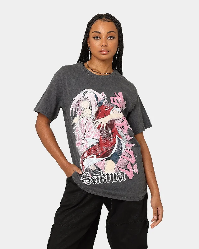 Goat Crew X Naruto Sakura CLR T-Shirt Charcoal Rayon Fabric Velvet Fabric Corduroy Fabric Goat Crew X Naruto Sakura CLR T-Shirt Charcoal Rayon Fabric Velvet Fabric Corduroy Fabric