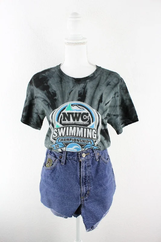 Vintage Colortone NWC T-Shirt (XS) Chenille Blend Fleece Blend Nylon Blend