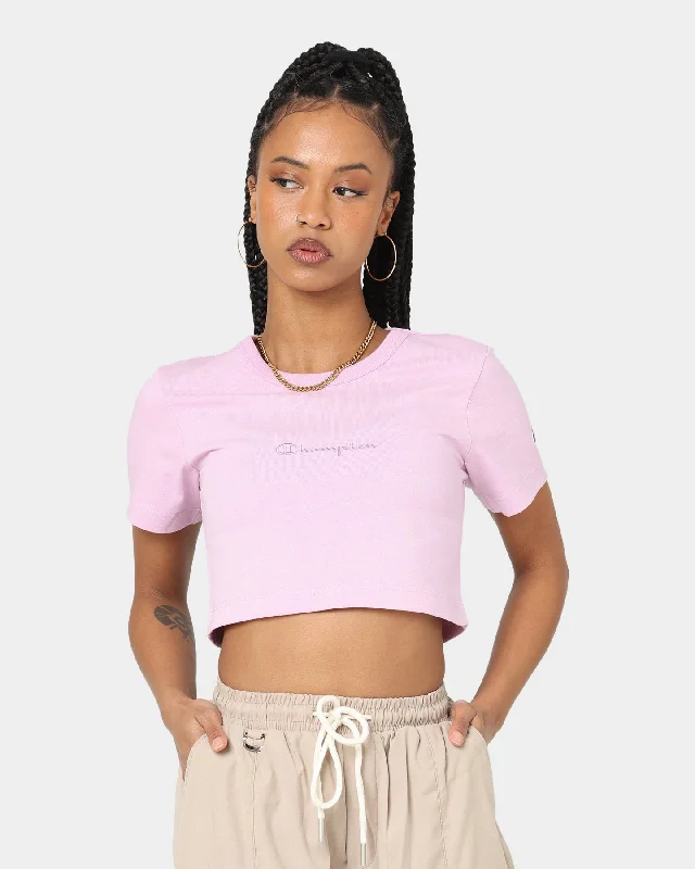 Adidas Women's HT Nineties T-Shirt Pink Reverie Cashmere Blend Cotton Blend Poly Blend