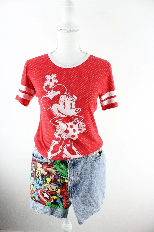 Vintage Disney Minnie Mouse T-Shirt (S) Iron Safe Non-Iron Wrinkle Free