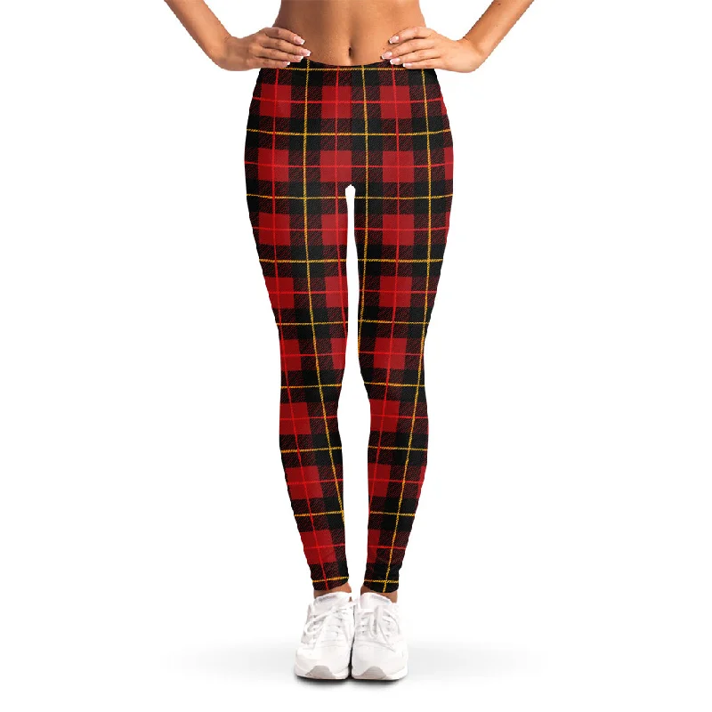 Clan Macqueen Tartan Pattern Print Women's Leggings Trendy Minimalist Leggings