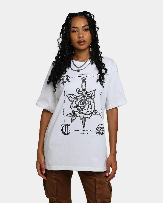 Rats Get Fat No Love T-Shirt White Fashionable Trendy Casual