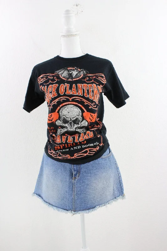 Vintage Halloween T-Shirt (S) Mesh Fabric Canvas Fabric Denim Fabric