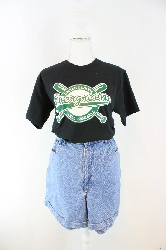 Vintage Hanes Evergreen T-Shirt (XS) V-Neck T-Shirt Long Sleeve Cotton