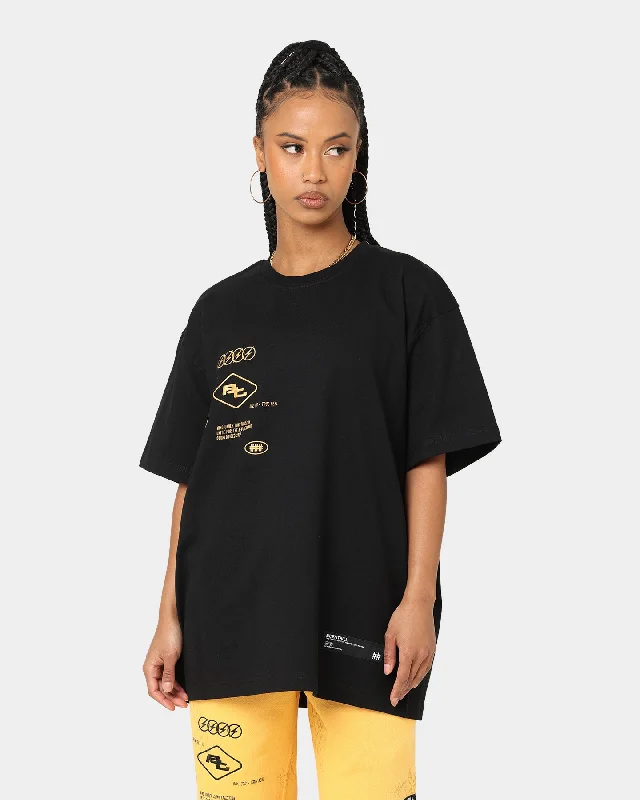 BEENTRILL Circuitry T-Shirt Black Chenille Brocade Lace