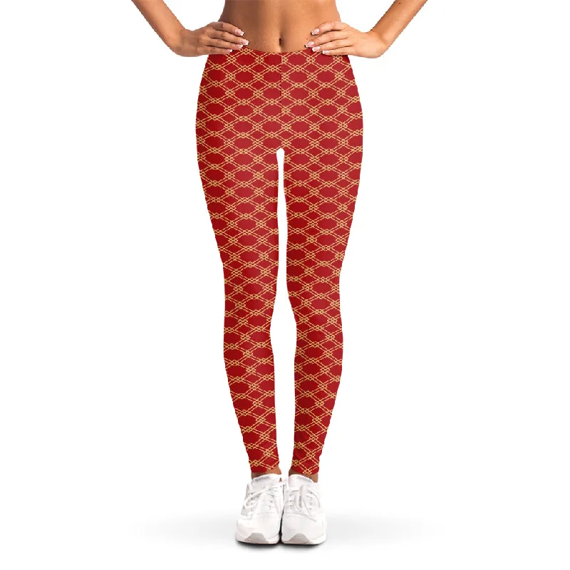 Classic Japanese Pattern Print Women's Leggings Comfortable Slim Fit Leggings