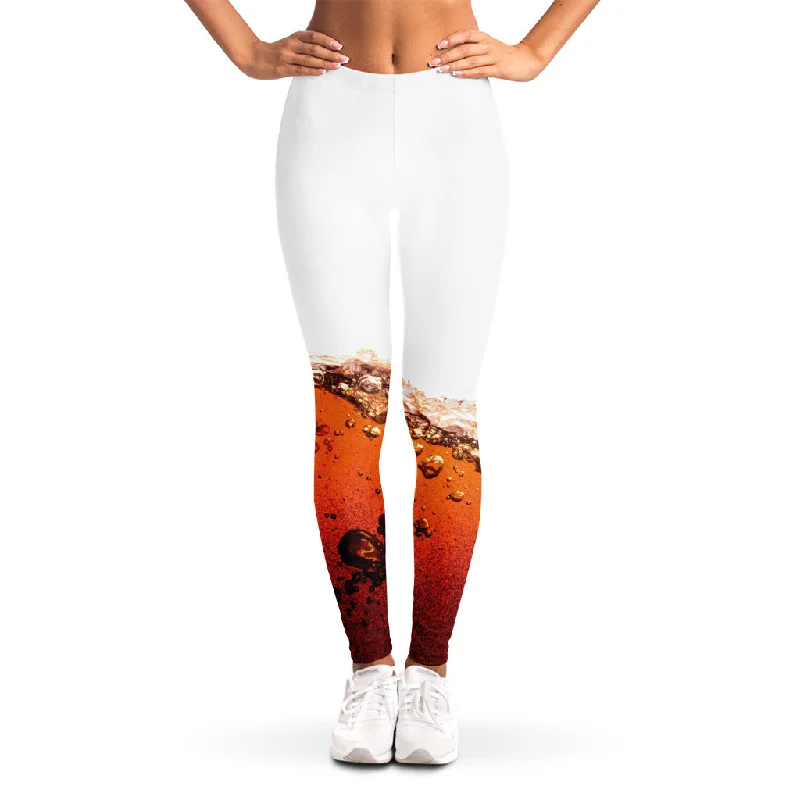 Cola Print Women's Leggings Comfortable Printed Workout Leggings