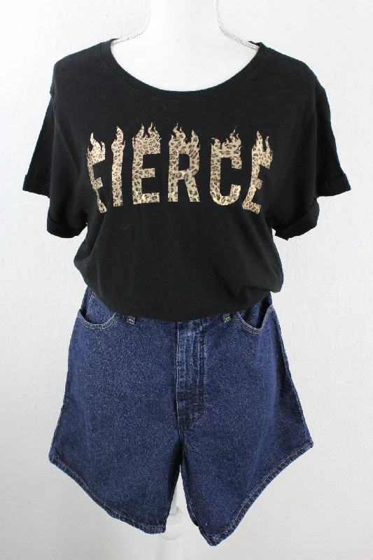 Vintage Fierce T-Shirt (M) Terry Blend Velvet Blend Canvas Blend