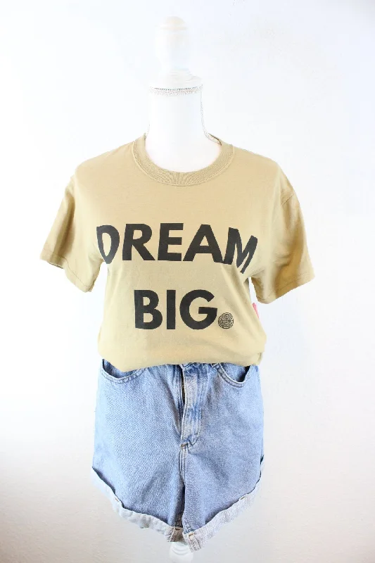 Vintage Dream Big T-Shirt (S) Print Jacquard Patchwork