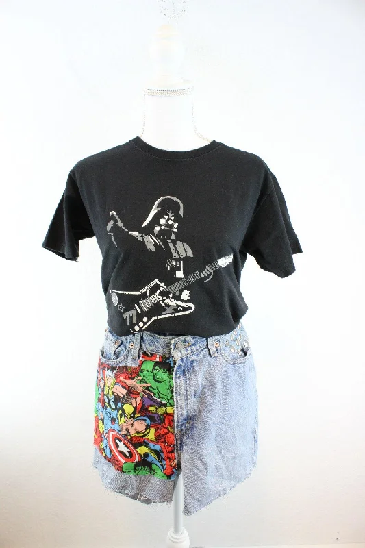 Vintage Darth Vader Guitar T-Shirt (S) Casual Formal Business
