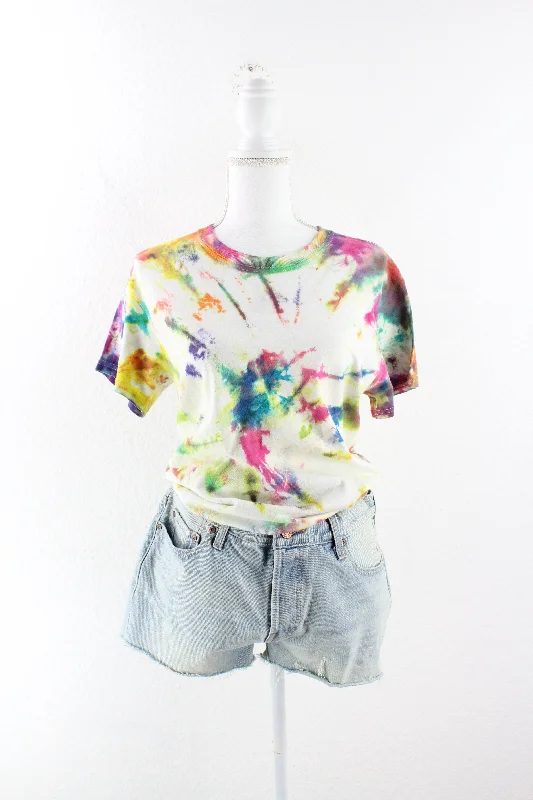 Vintage Batik T-Shirt (S) Fashionable Trendy Casual
