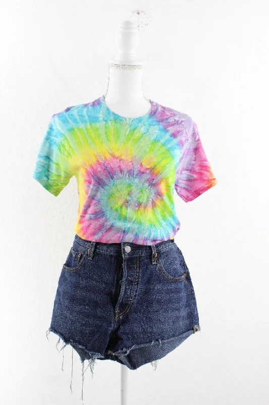 Vintage Tie-Dye Colortone T-Shirt (S) Knit Fabric Woven Fabric Fleece Fabric