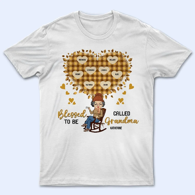 Blessed To Be Called Grandma - Gift For Grandma - Personalized T Shirt Lace Blend Ribbed Blend Corduroy Blend Blessed To Be Called Grandma - Gift For Grandma - Personalized T Shirt Lace Blend Ribbed Blend Corduroy Blend
