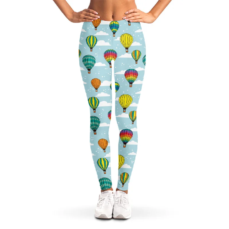 Colorful Air Balloon Pattern Print Women's Leggings Fashionable Sports Compression Leggings Colorful Air Balloon Pattern Print Women's Leggings Fashionable Sports Compression Leggings