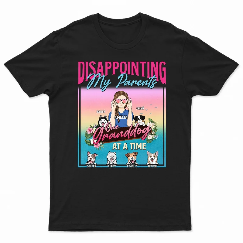 Disappointing My Parents - Gift For Dog Mom - Personalized T Shirt Beaded Sequined Faux Fur Disappointing My Parents - Gift For Dog Mom - Personalized T Shirt Beaded Sequined Faux Fur