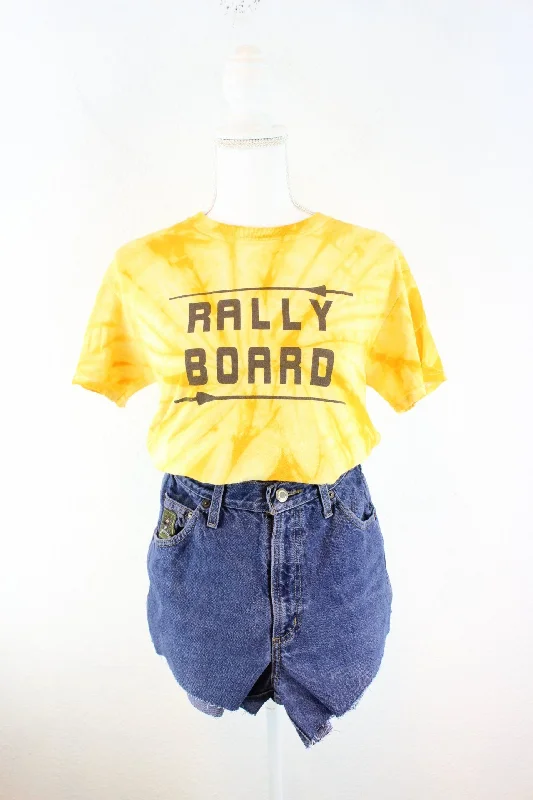 Vintage Bally Board Tie-Dye T-Shirt (S) Lace Blend Ribbed Blend Corduroy Blend
