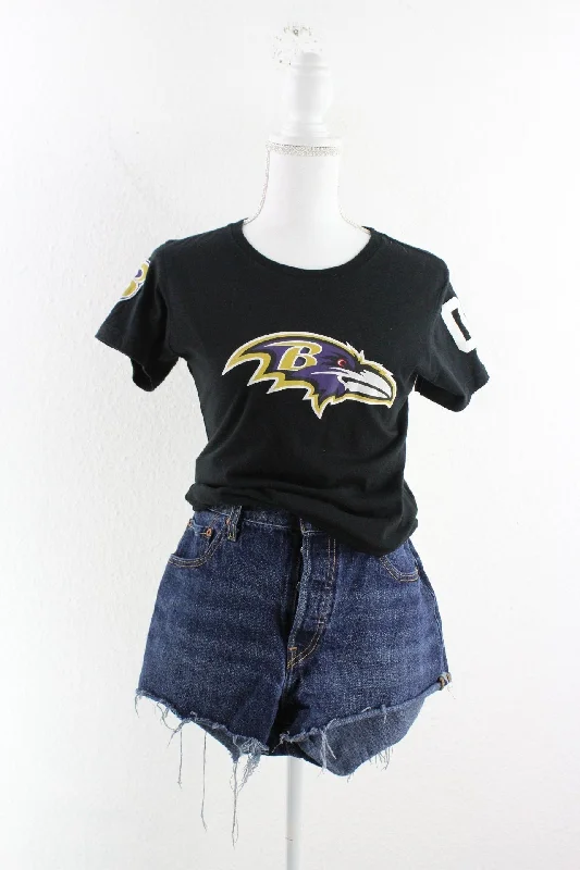 Vintage NFL Baltimore Ravens T-Shirt (M) Welt Pockets Slit Pockets Flap Pockets