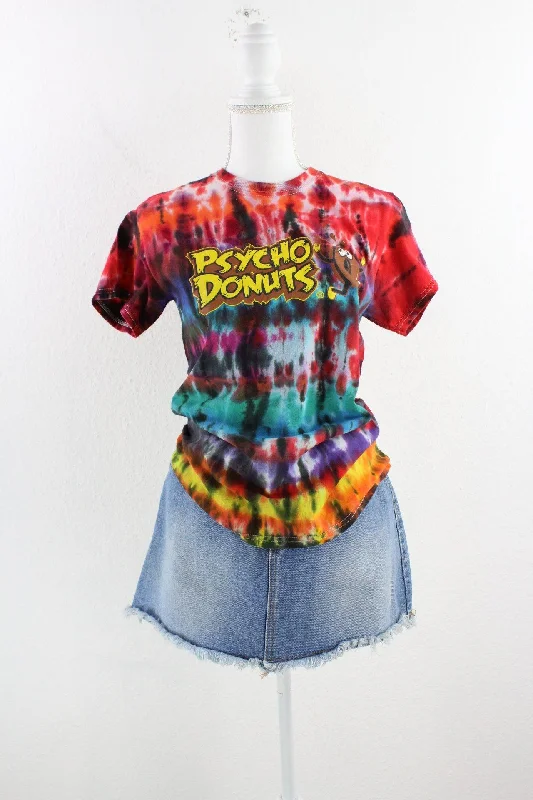 Vintage Tie-Dye Donuts T-Shirt (L) Chenille Fabric Brocade Fabric Lace Fabric