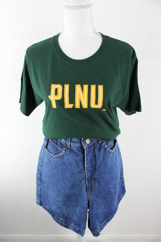 Vintage Green PLNU T-Shirt (S) Anti-Shrink Durable Soft