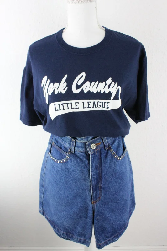 Vintage York County T-Shirt (M) Fleece Nylon Spandex