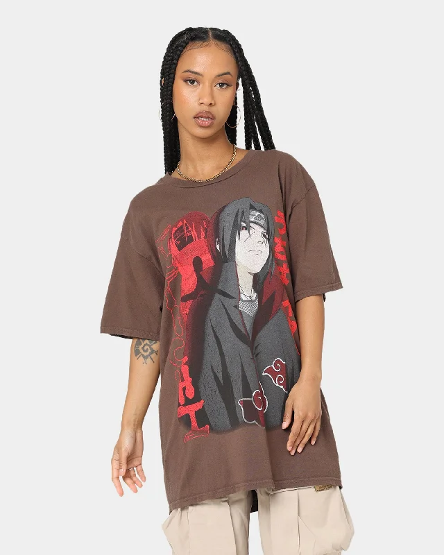 Goat Crew Goat Crew X Naruto Itachi CLR T-Shirt Brown Fashionable Trendy Casual