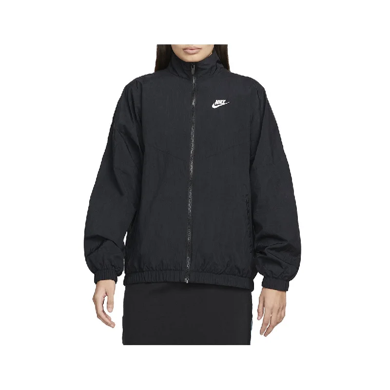 Nike Sportswear Essential Windrunner Women's Woven Jacket Notch Collar Jacket Peter Pan Collar Jacket Cowl Neck Jacket