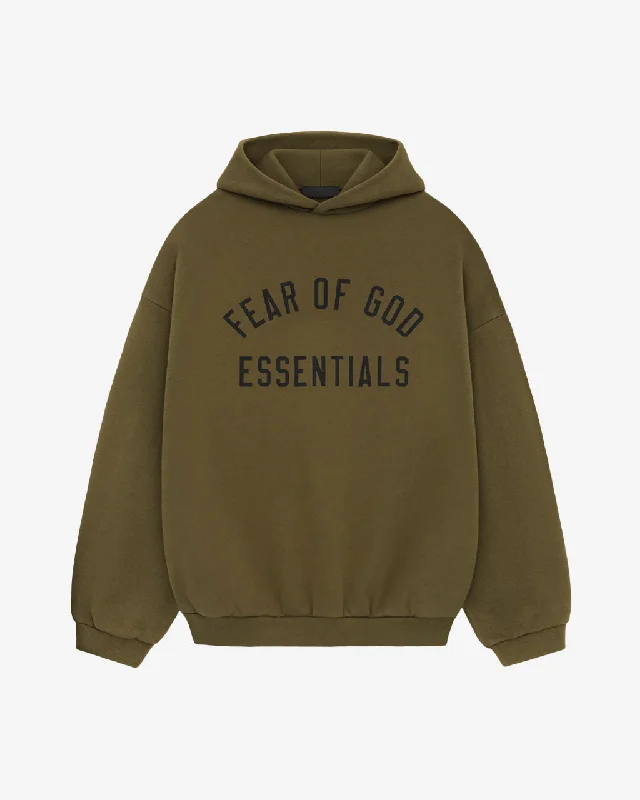 Fleece Hoodie Olive Hoodie Dress Longline Feminine