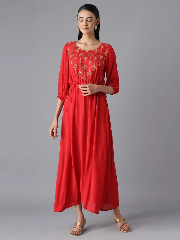 AURELIA Festive Floral Print Dress