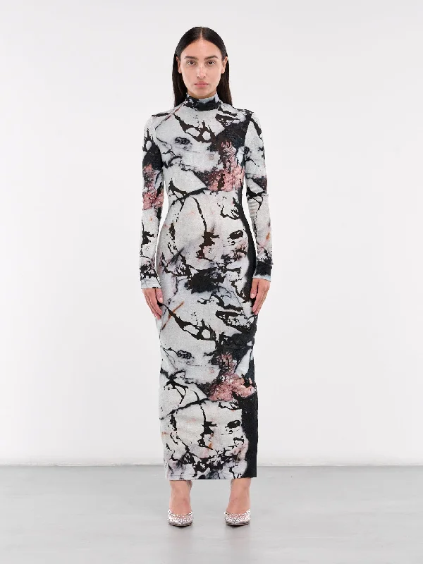 Grand Antique Dress (TWT141-CPN18-WHITE-BLACK)