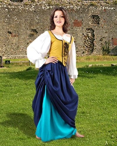 Double Layer Medieval Skirt cashmere skirt soft