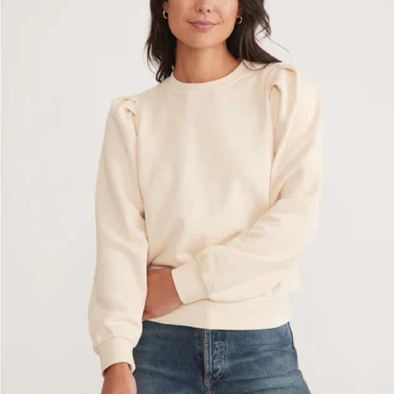Enya Puff Sleeve Sweatshirt Hoodie with Neon Bright Vibrant
