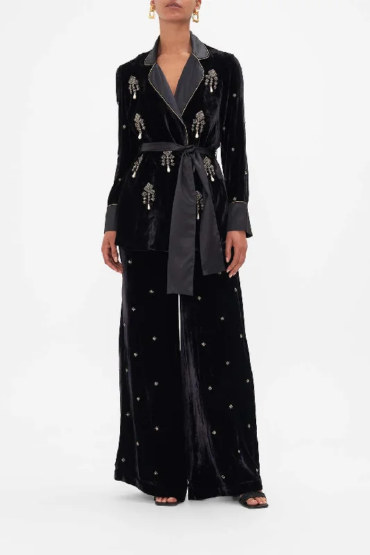 RELAXED JACKET WITH SPLIT CUFFS A NIGHT AT THE OPERA Lace Jacket Ribbed Jacket Sequined Jacket