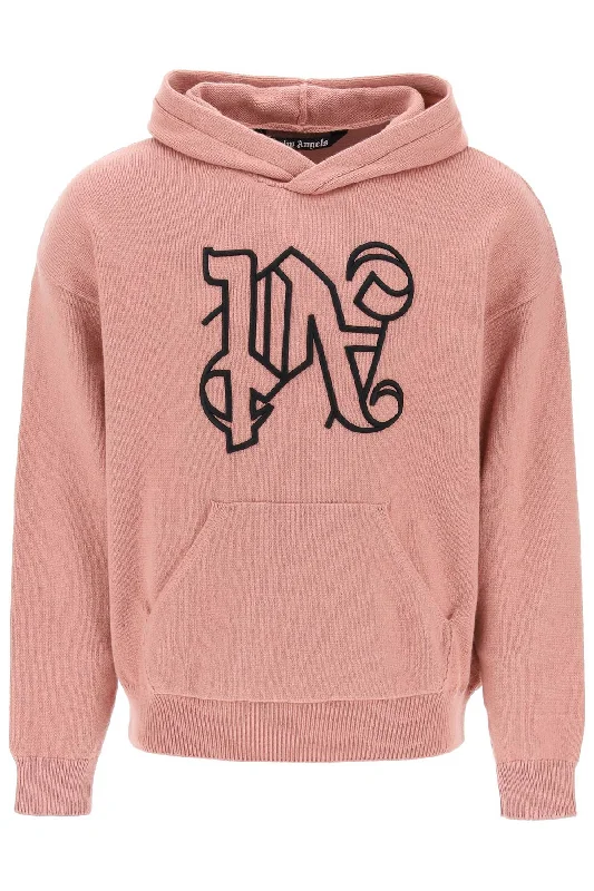 Ma  Knit Sweatshirt With Mon Hoodie with Pattern Geometric Abstract