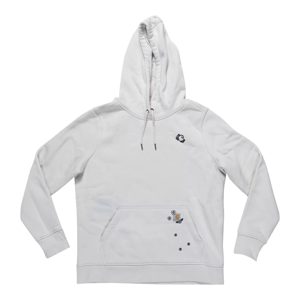 Carhartt Floral Emblem Hoodie - Women's Hoodie with Cuffed Sleeves Snug Secure