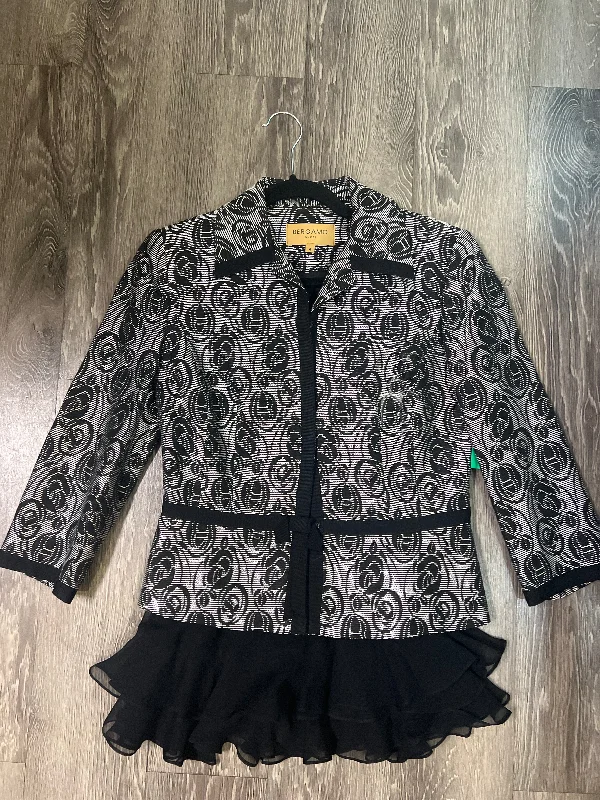 Bergamo By Ebi 2 Piece Skirt/Jacket (Size 4) Plaid Jacket Tartan Jacket Houndstooth Jacket