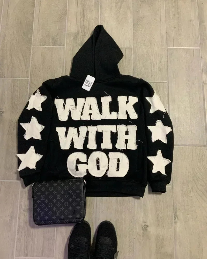 Advbridge Harajuku New fashion Y2K star patch embroidery oversized hoodie women's Gothic hip-hop loose casual sports hoodie street wear Hoodie with Longline Fit Extended Stylish Advbridge Harajuku New fashion Y2K star patch embroidery oversized hoodie women's Gothic hip-hop loose casual sports hoodie street wear Hoodie with Longline Fit Extended Stylish
