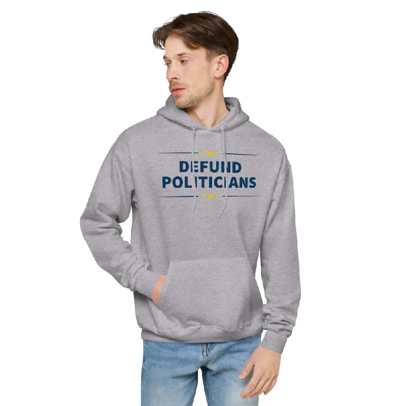 Defund Politicians (People for Liberty) fleece hoodie Hoodie with Mock Neck Collared Structured Defund Politicians (People for Liberty) fleece hoodie Hoodie with Mock Neck Collared Structured