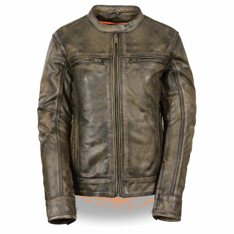 Ladies Distressed Grey Jacket A-Line Jacket Boat Neck Shawl Collar