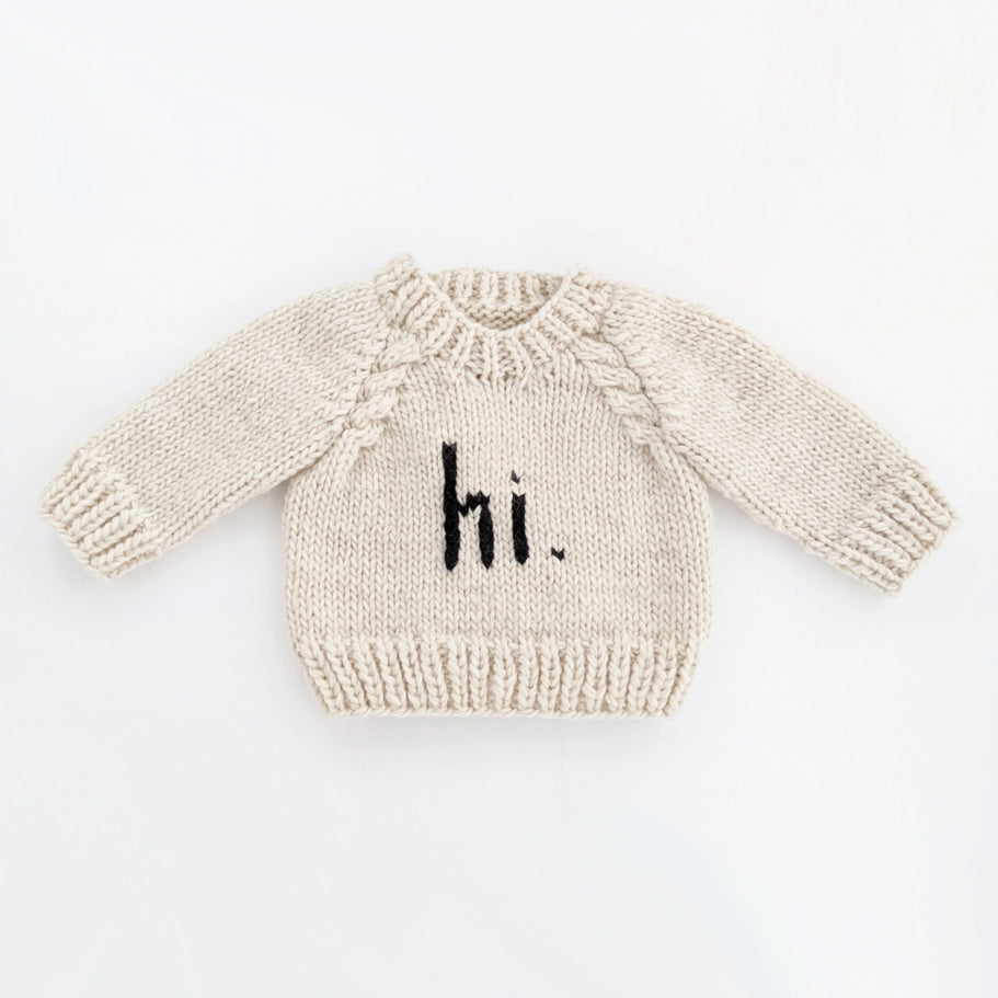 Hi. Crew Neck Sweater Boxy Sweater Fitted Sweater A-Line