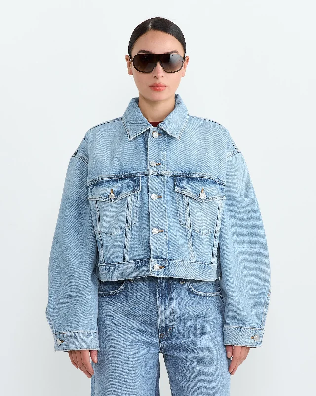 Palmer Jacket in Space Toggled Jacket Drawstring Jacket Belted Jacket