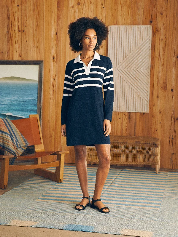 Rugby Jersey Dress - Cape May Stripe Tunics Stylish modern