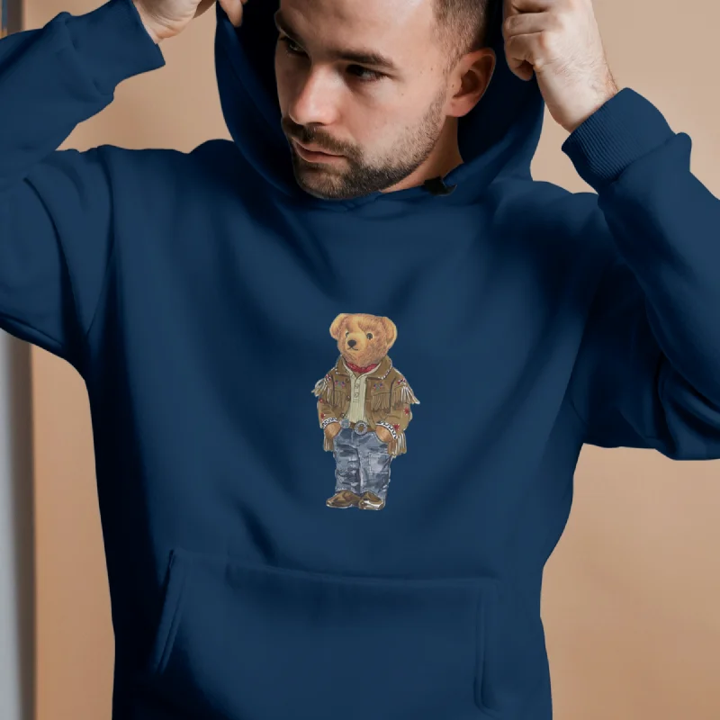 Versace Polo Bear Hoodie Hoodie with Tie-Dye Psychedelic Retro