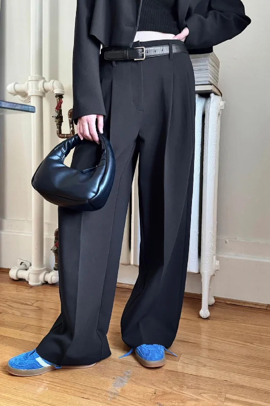 HIGH-RISE WIDE LEG SUITING PANT Casual Lounge Pants